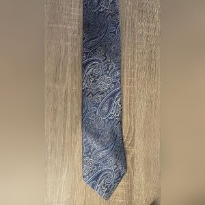 Elegant Blue Paisley Pronto Uomo Men's Tie